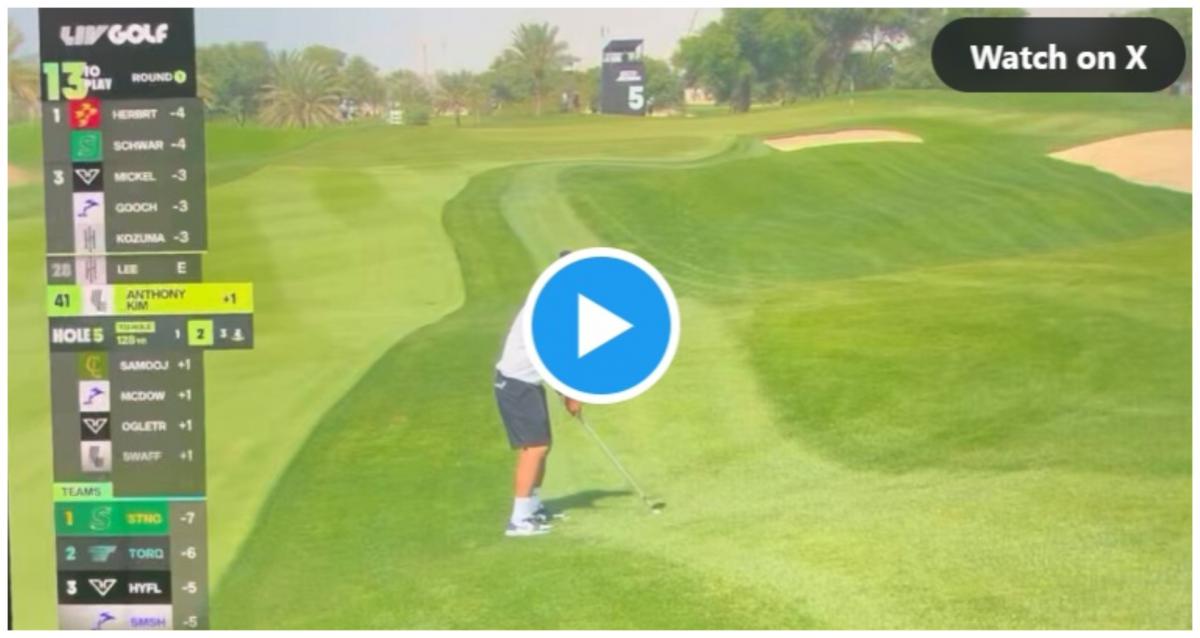 How did Anthony Kim officially start his LIV career? With one hell of a shank!