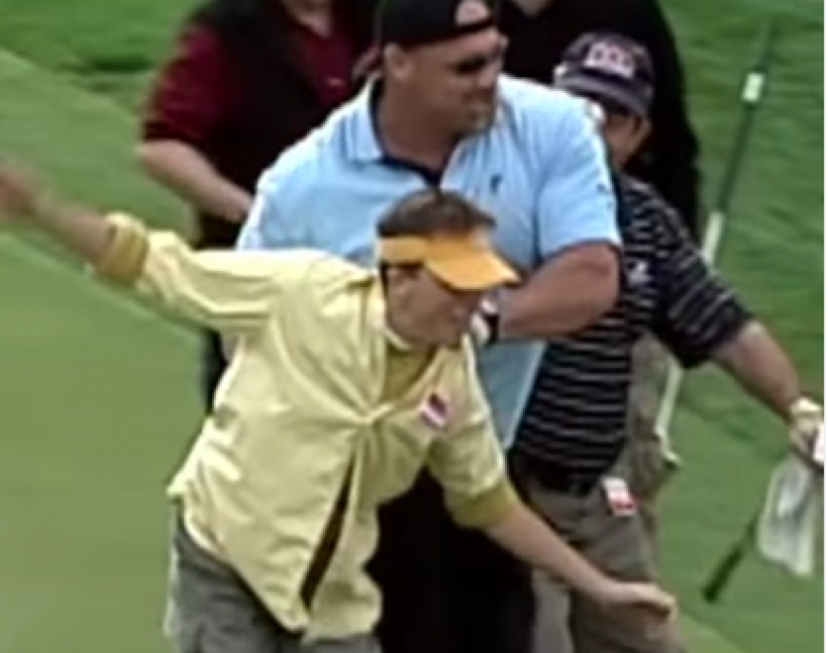 WATCH: Who remembers when a FIGHT broke out at The American Express on PGA Tour?