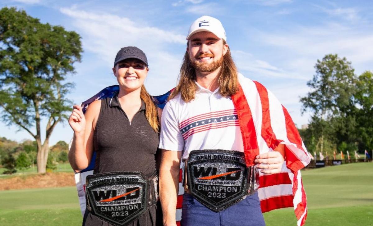 Kyle Berkshire and Monica Lieving capture World Long Drive Championships