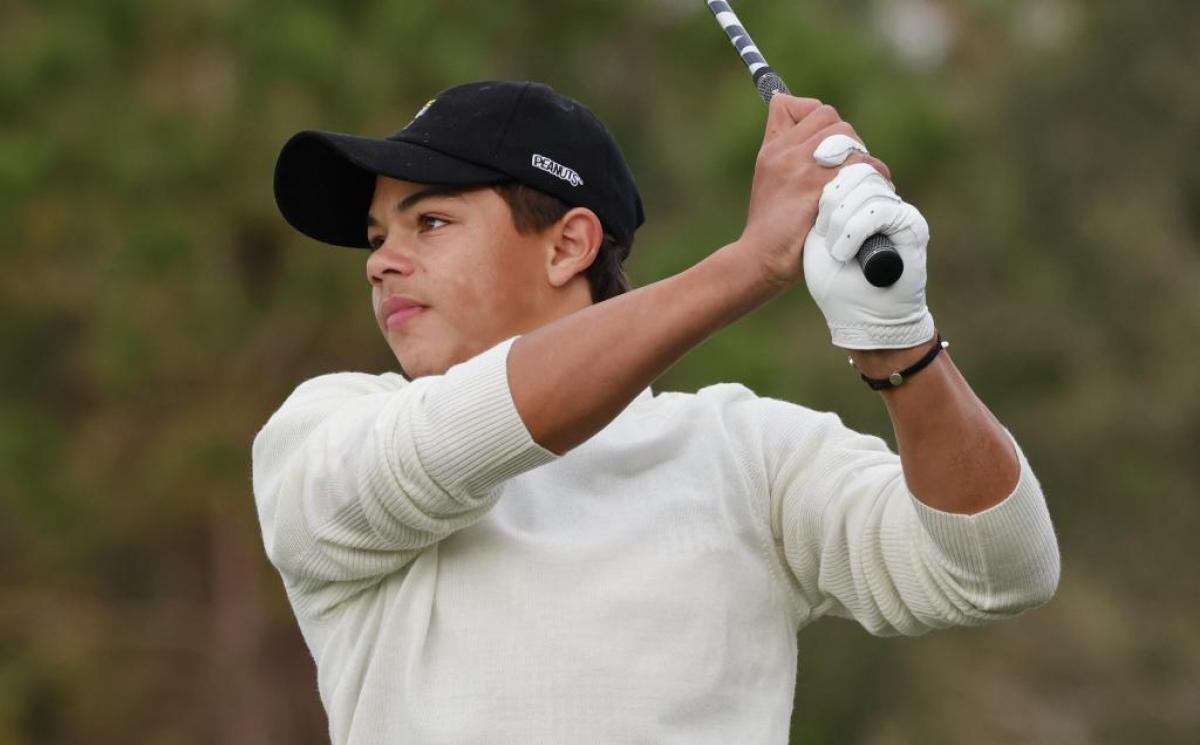 Charlie Woods endures rollercoaster first round on AJGA debut