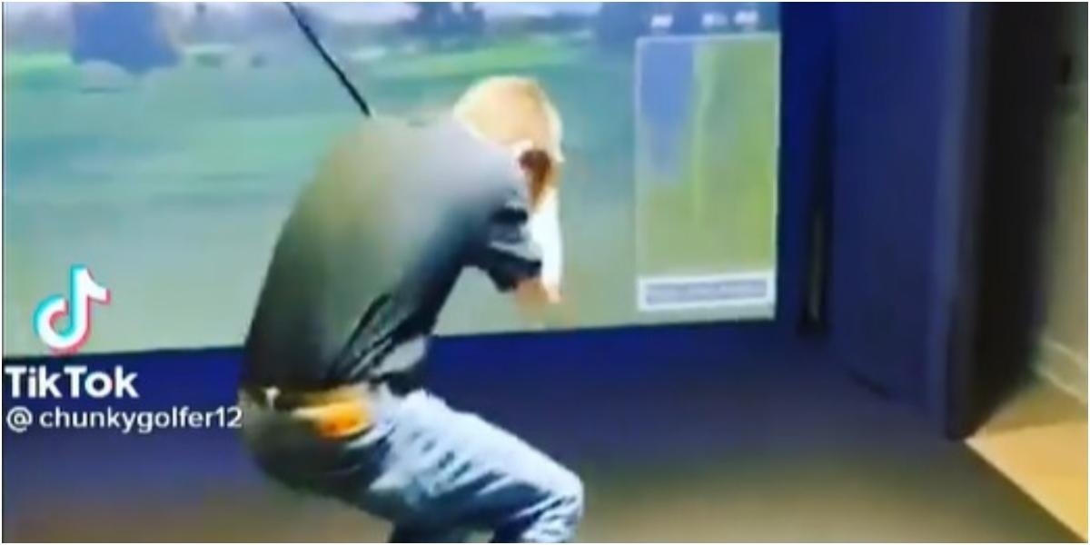 'That simulator provides INSTANT feedback': Golf fans react to this painful shot