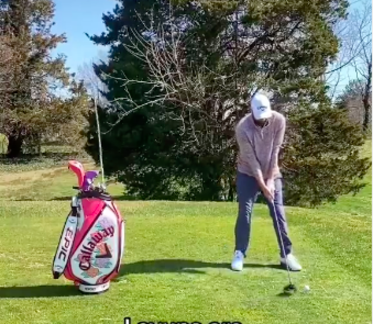 Golf fans react to INCREDIBLE viral video of a golf club flip