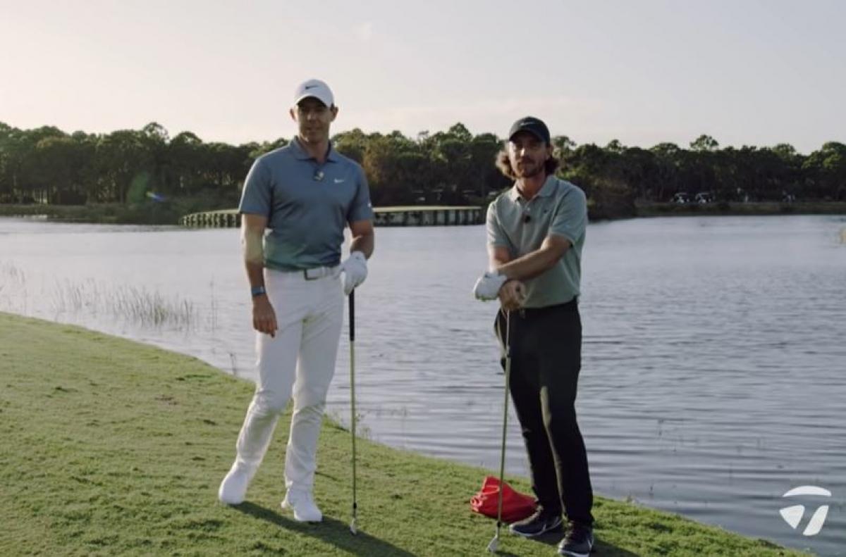 Rory McIlroy &amp; Tommy Fleetwood take part in TaylorMade Water Skipping Challenge