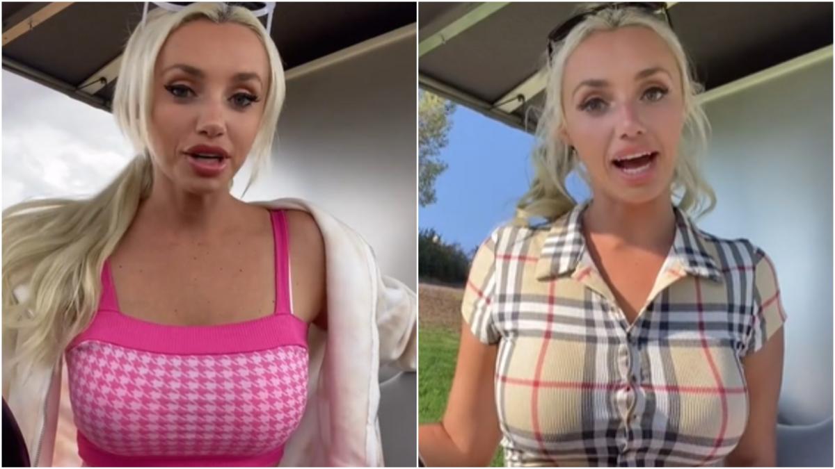 Golf cart girl Cassie Holland says man tried to spike girl on golf course
