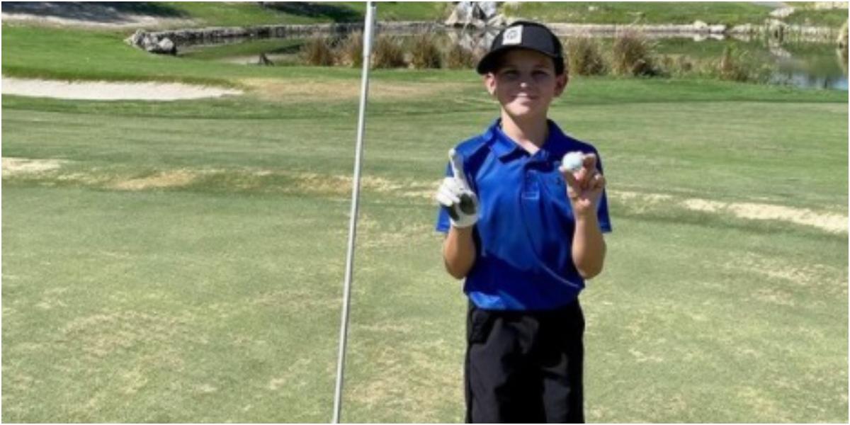 Boy, 11, hits TWO holes in one in the span of seven holes at junior tournament