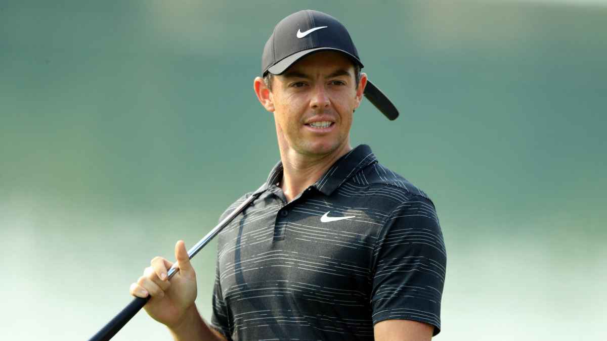 WATCH Rory McIlroy throws bit of paper at camera but the