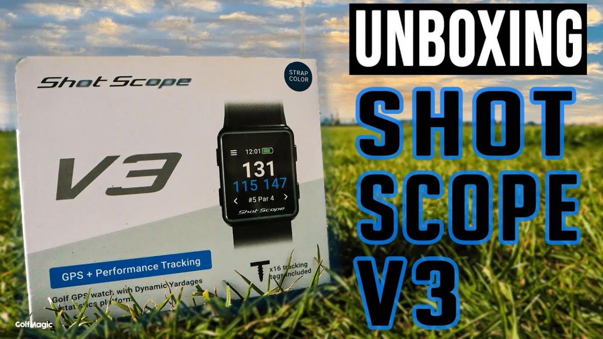 Shot Scope V3 GPS Golf Watch UNBOXING: How to use one of the best watches around