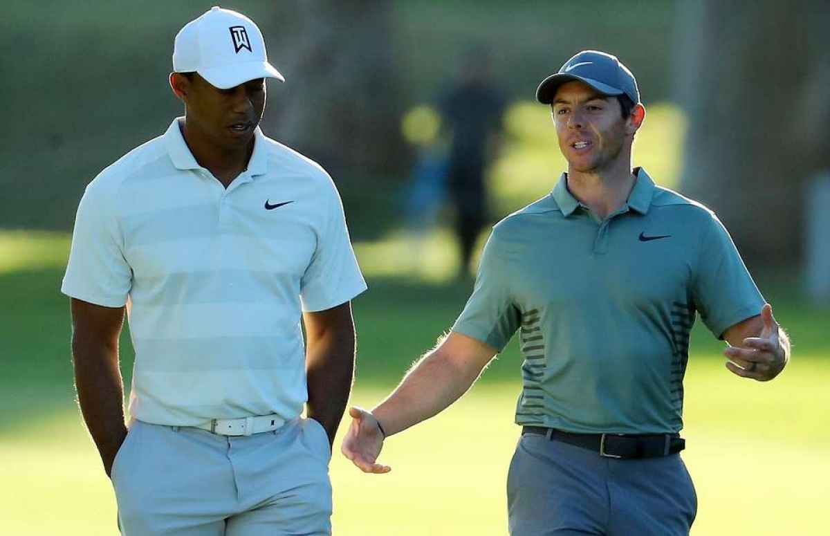 WATCH: Tiger tells Rory during golf shoot - &quot;JUST HIT THE DAMN THING!&quot;