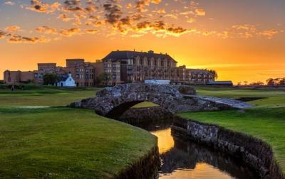 The famous Old Course at St Andrews