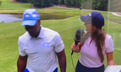 Golf Channel reporter Lauren Withrow got the wrong man!