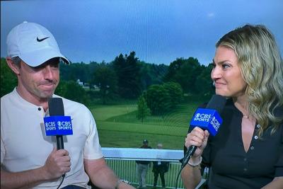 Amanda Balionis interviewed Rory McIlroy on Sunday