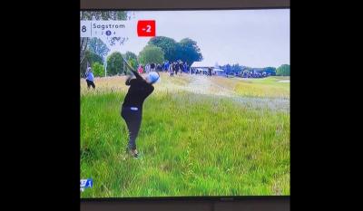 A camera operator was struck in the head on 18