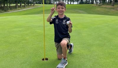 Walter Hall made an ace in his first-ever round