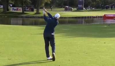 Matthieu Pavon hit a brutal shank at Open de France