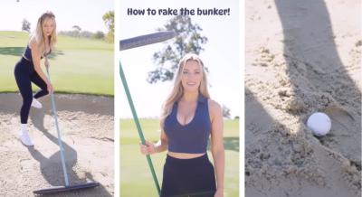 How to rake a bunker with Paige Spiranac