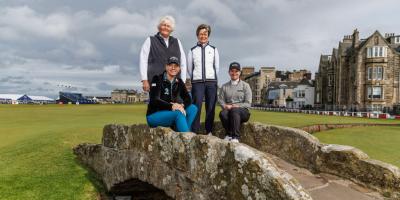 Karrie Webb on the 18th at St Andrews