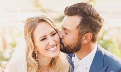 JJ Spaun and his wife Melody