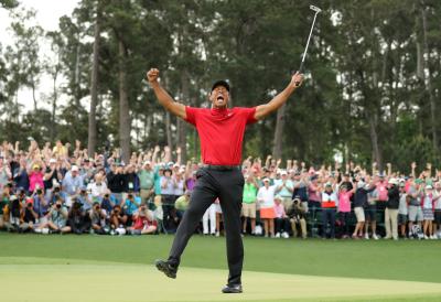 Golf fans react to epic video of Tiger Woods' 2019 Masters win