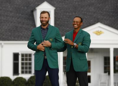 Tiger Woods on Dustin Johnson win: "Looks like sandwiches for dinner in April"