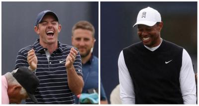 Announcer completely BUTCHERS Rory McIlroy's name on Tiger Woods' return