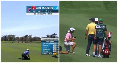 WATCH: Panicked PGA Tour players, caddies HIT THE DECK to avoid swarm of bees!