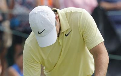 Rory McIlroy smashes tee box marker to pieces in explosive tantrum at Bay Hill