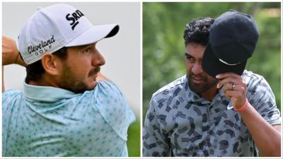 Tony Finau and Alejandro Tosti locked in "tense" exchanges at Houston Open