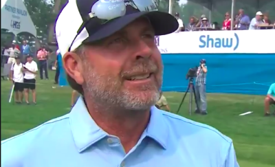 WATCH: Tour Pro drops F-BOMB and hilarious Ric Flair 'WOO' in victory interview!