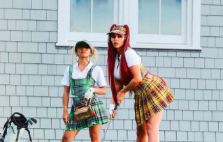 Former Little Mix star Jesy Nelson plays golf in her FIRST solo single 'Boyz'
