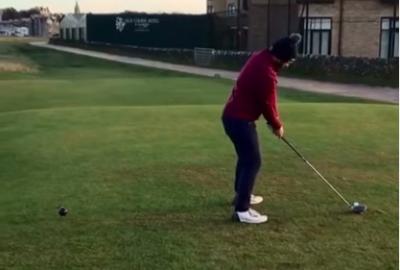 WATCH: Golfer accidentally hits building on Road Hole at St. Andrews