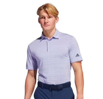 adidas Golf Mens Ultimate365 Allover Print Breathable Polo Shirt