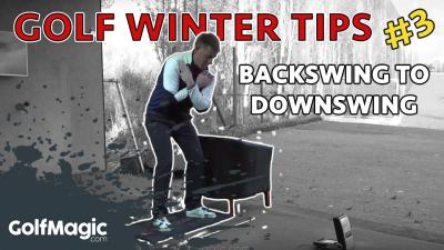 backswing to downswing golf drill