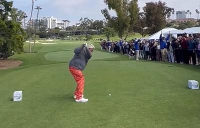 John Daly tops his opening tee shot in epic fail at PGA Tour Champions event