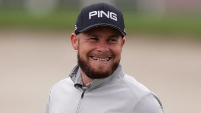 Tyrrell Hatton disrupted by his fiancée during Italian Open