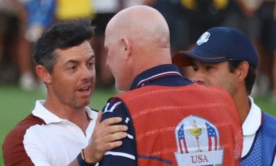 Fred Couples reveals what Rory McIlroy said to Joe LaCava on 18 at Ryder Cup