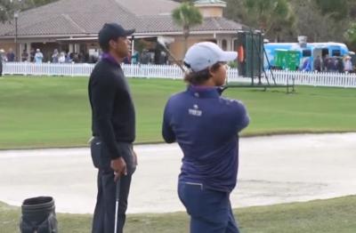 Tiger Woods after Charlie Woods flop: "That was f***ing nasty!"