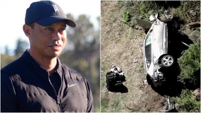 Tiger Woods was "agitated and impatient" and "took off fast" before car crash