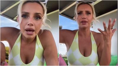 Cassie Holland reveals SHOCKING actions of golfer next to her golf cart