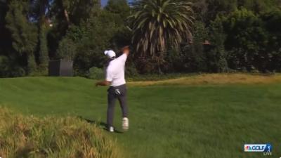 Scottie Scheffler with the early contender for strop of the year (?!) at Riviera