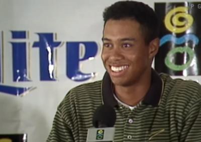 tiger woods first press conference as a pro 1996 greater milwaukee open