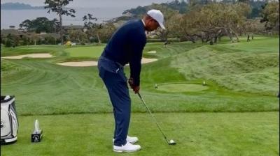 Tiger Woods holds junior event at Pebble Beach: "Looks ready for Augusta"