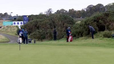 Golf fans in awe of incredible Paul Waring chip using his DRIVER