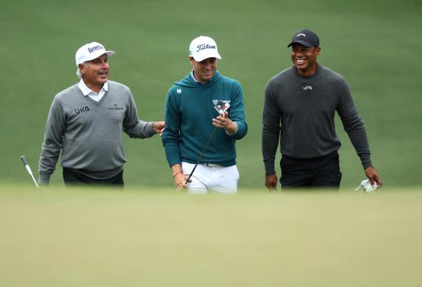 Fred Couples, Justin Thomas and Tiger Woods