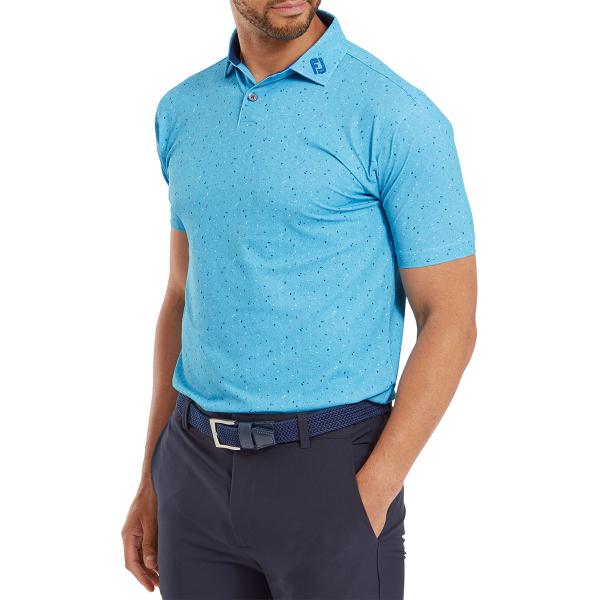 FootJoy Men's Tweed Texture Pique Golf Polo Shirt