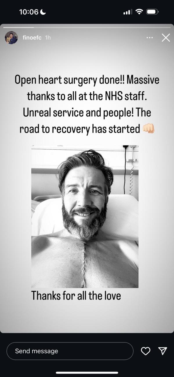 Ian Finnis says the road to recovery has started