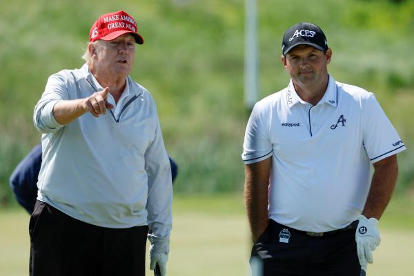 Donald Trump with Patrick Reed