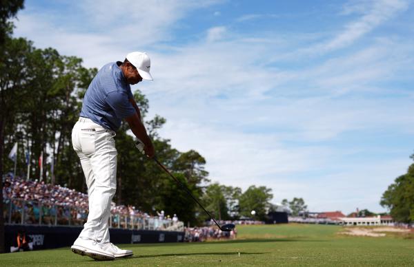 Tiger Woods in action at the US Open 