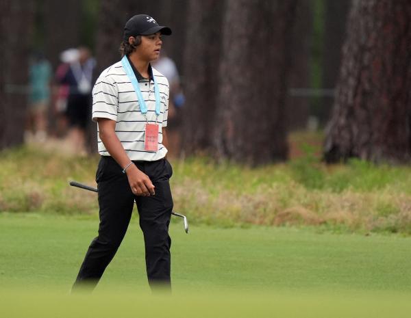 Charlie Woods at the 2024 U.S. Open