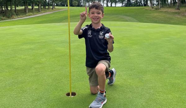 Walter Hall made an ace in his first-ever round