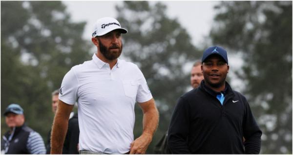 Dustin Johnson with Harold Varner